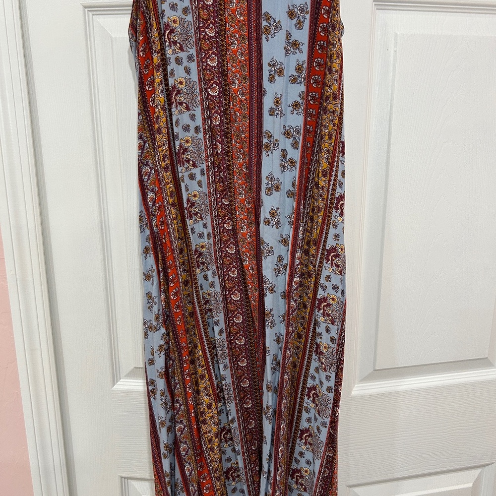 xhilaration long multi color dress size Xlarge